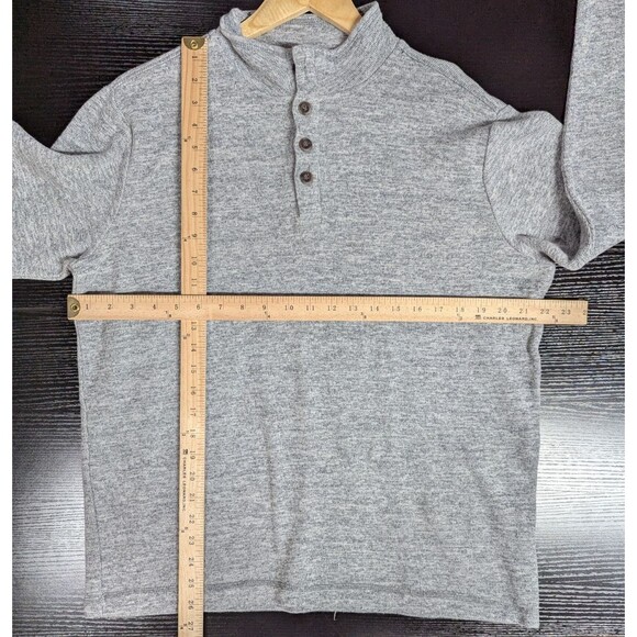 Gap Quarter Button Up Sweater Gray‎ Men’s Large - Picture 2 of 9